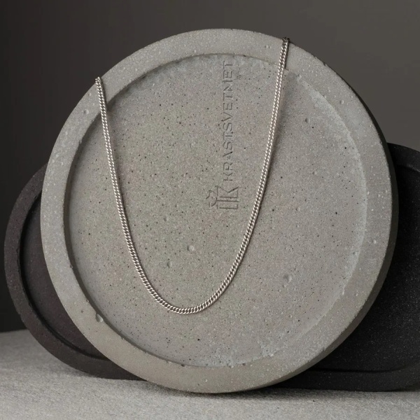 Цепь из серебра 925, плетение «Панцирь»